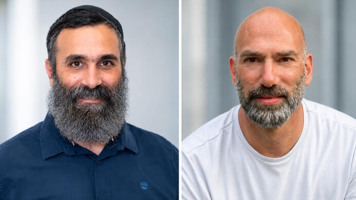 נדב גרוסינגר מייסד ומנכל Elio ו ניתאי רומנו מייסד וסמנכל טכנולוגיה ב Elio