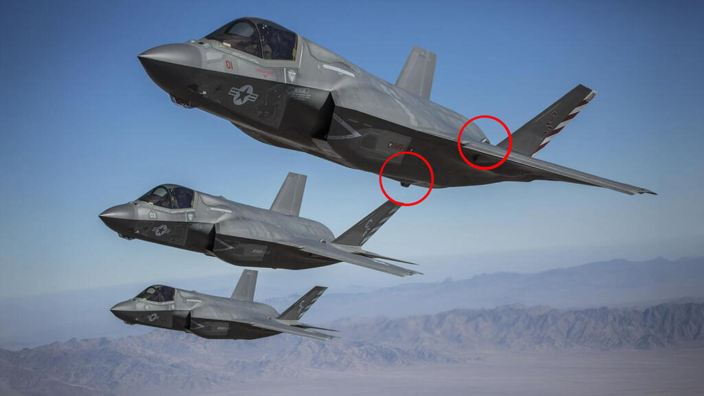 מחזירי הד מכ"מ על F35B אמריקאי (צילום: USMC) הקברניט F35 חמקן