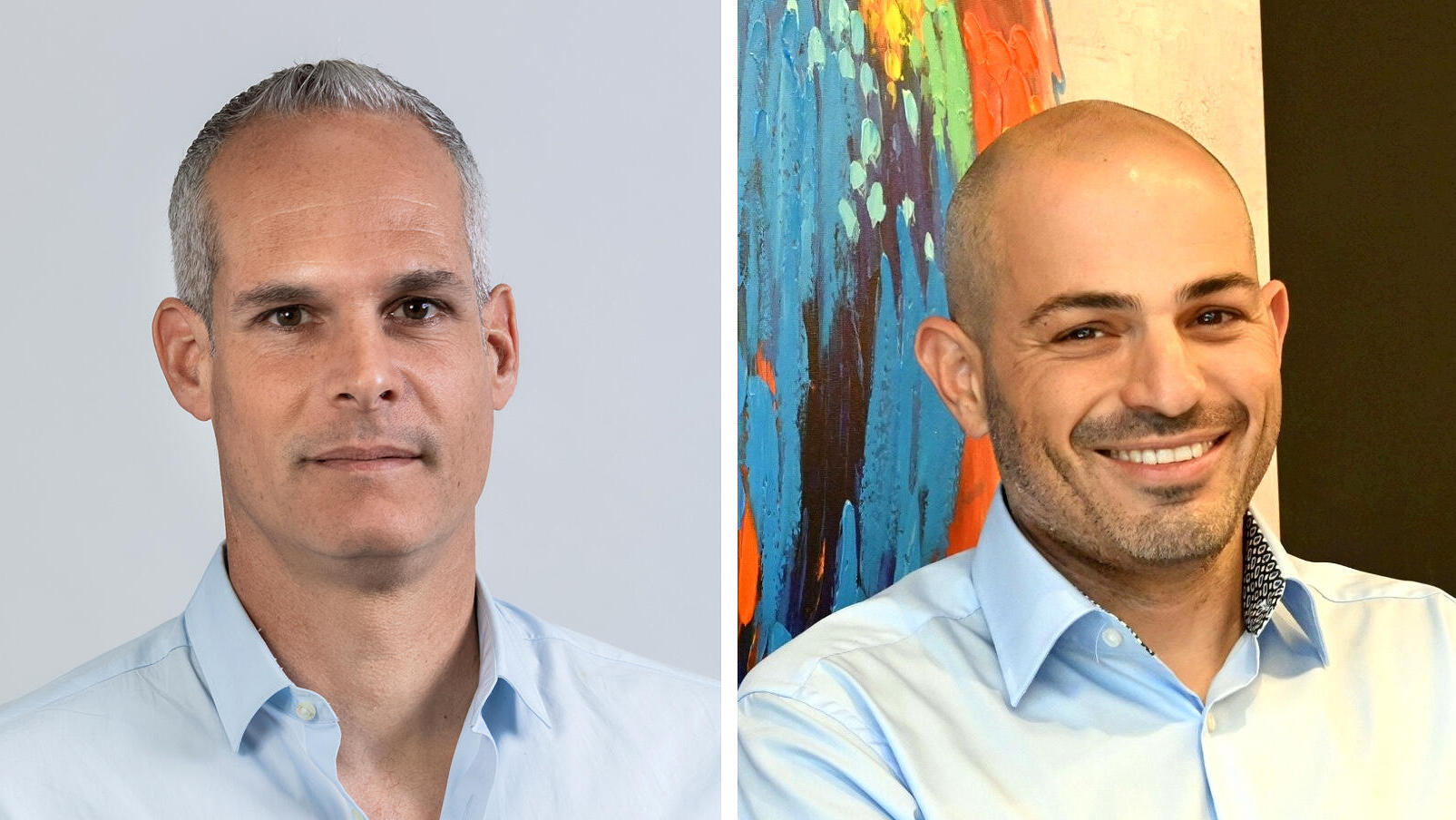 מימין אריאל פוקוטינסקי מנכ"ל אקו קיר ו צביקה אקרשטיין