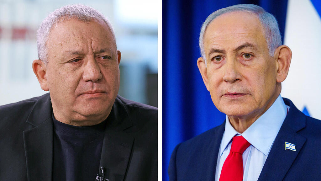 מימין ראש הממשלה בנימין נתניהו ויו"ר ישר גדי איזנקוט