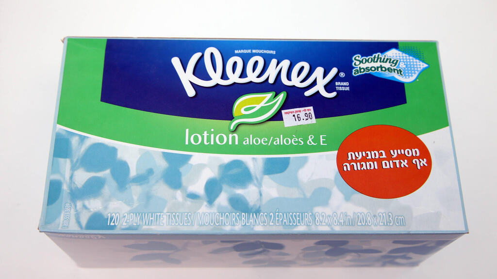 טישיו של קלינקס KLEENEX מגבוני אף מגבון אף שינון 