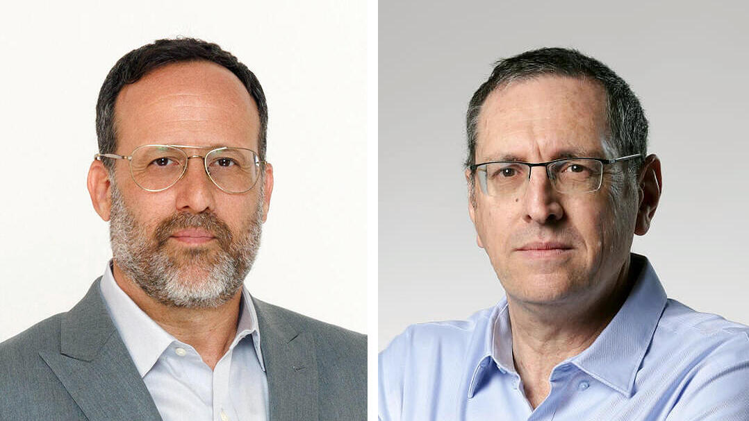 מימין עמית בירמן  מנכ"ל שיכון ובינוי ו ארז בלשה ג׳נריישן קפיטל 