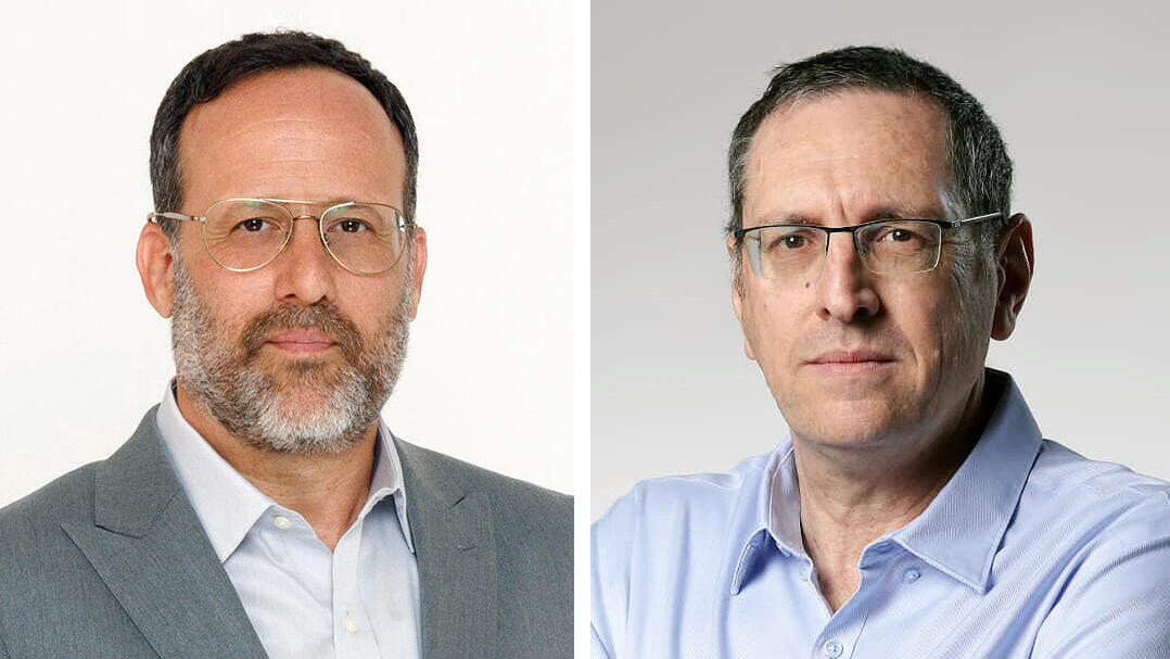 מימין עמית בירמן  מנכ"ל שיכון ובינוי ו ארז בלשה ג׳נריישן קפיטל 