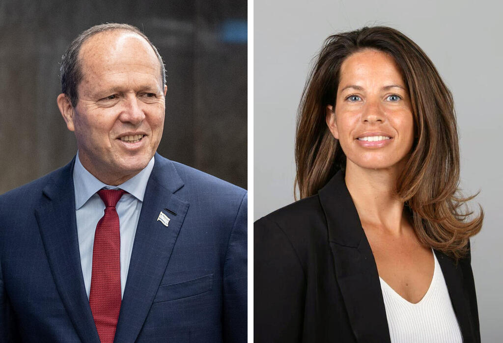 גילית רובינשטיין מנכ"לית איגוד לשכות המסחר ושר הכלכלה ניר ברקת