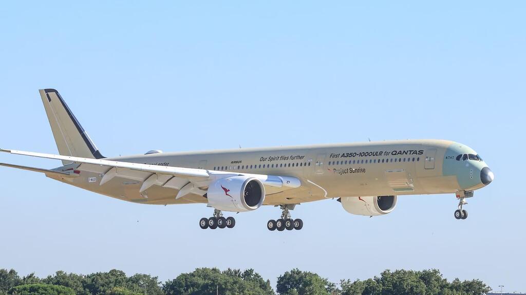הטיסה הארוכה בעולם (צילום: Manuel Blondeau/AOP Press/SIPA/Shutterstock) הטיסה הארוכה בעולם מטוס איירבס A350-1000ULR של קוואנטס
