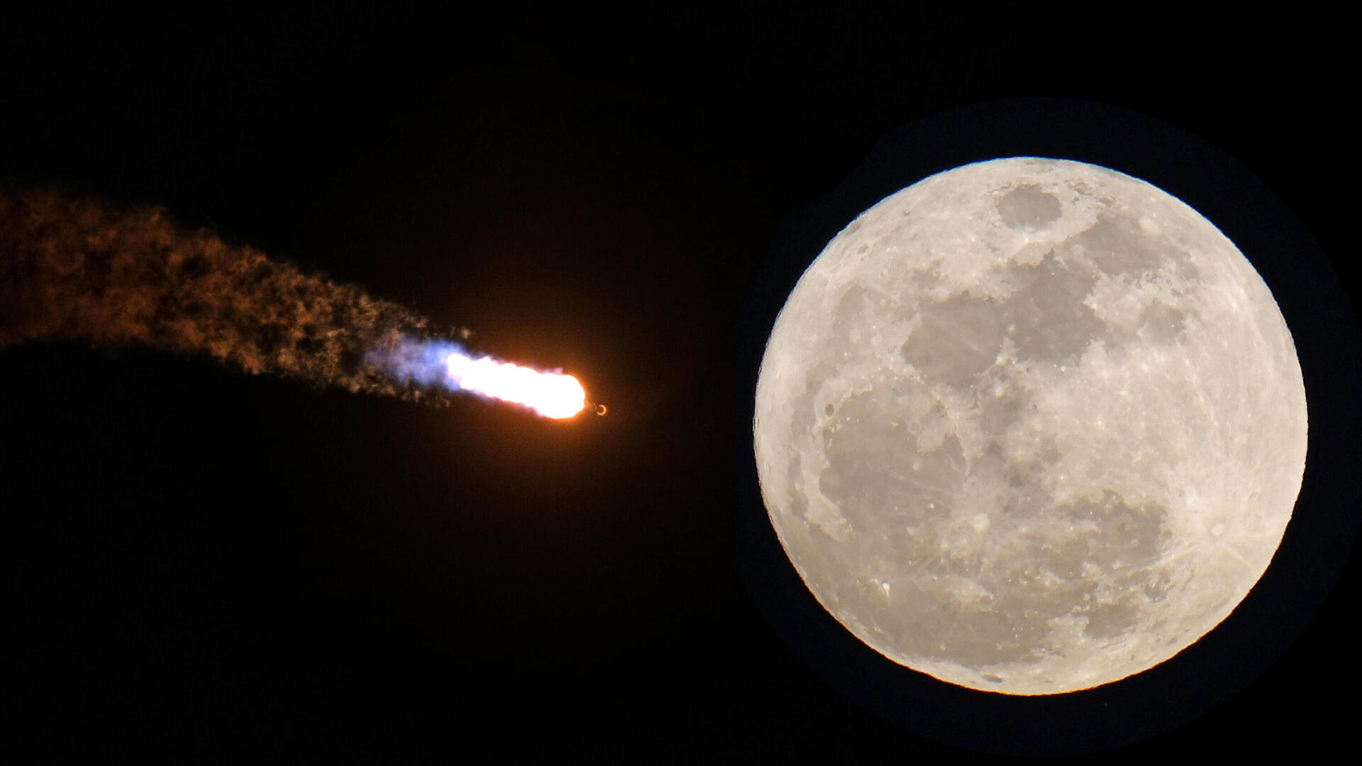 טיל של SpaceX שוגר בינואר 2025 והתנגש ב ירח ביולי 2026