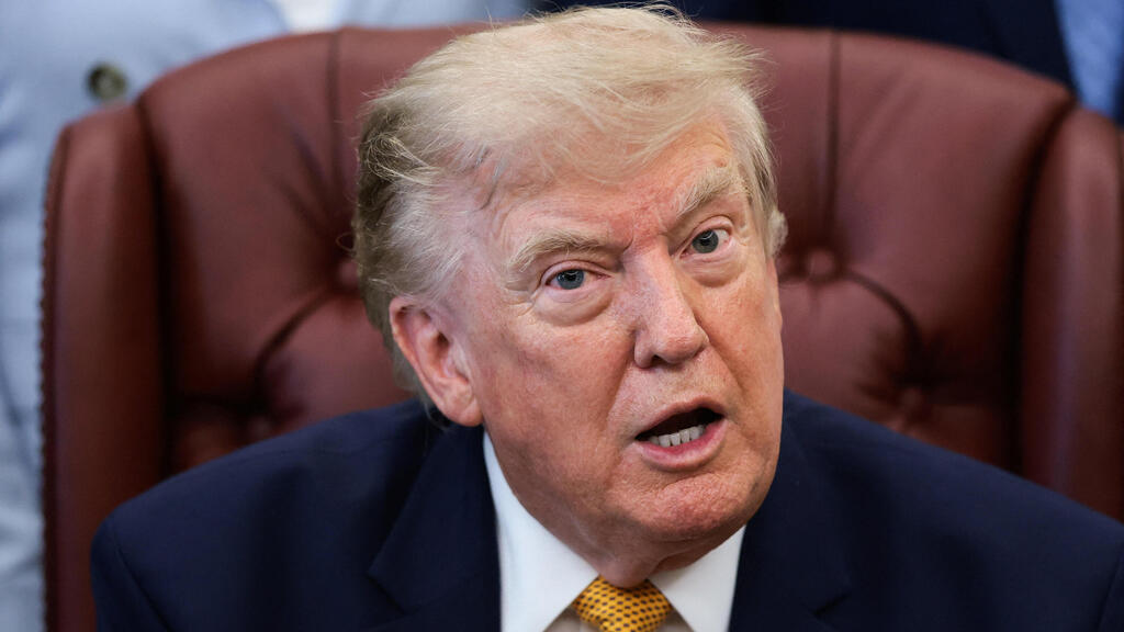 Donald Trump (Reuters/Evelyn Hockstein) נשיא ארה"ב דונלד טראמפ