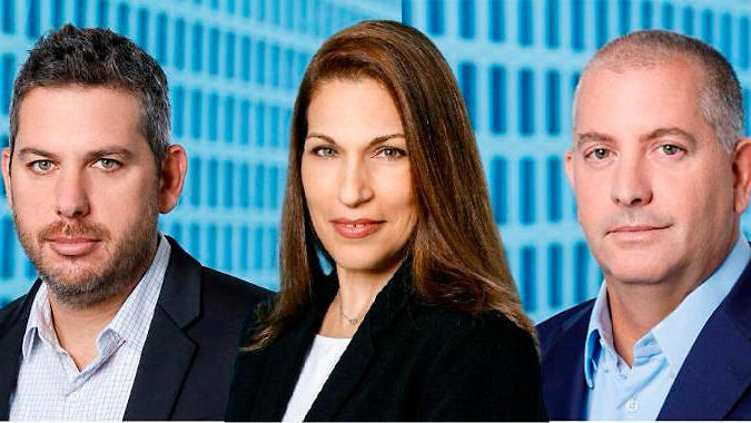 מימין  אבי אורטל   לילך כץ  ו יובל זעירא מנהל מנהלי קרן מנור אוורגרין