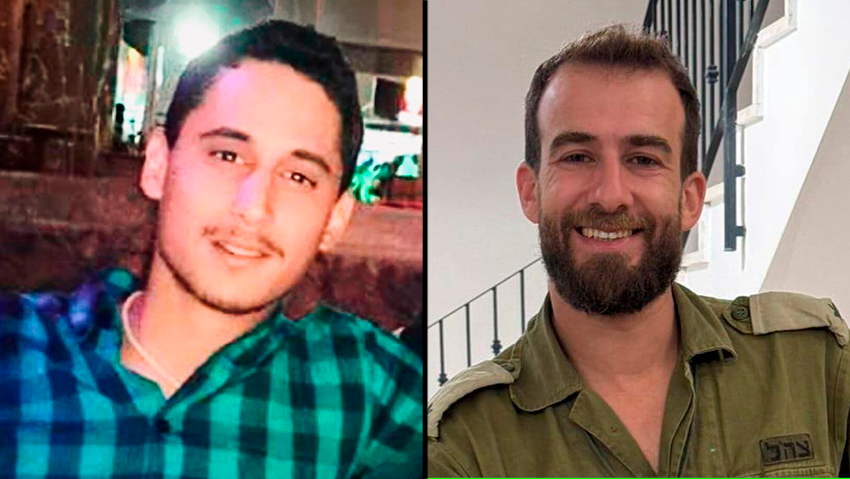 רס״ן הראל בירנשטוק (מימין) ורס״ם תמיר וקנין ז"ל