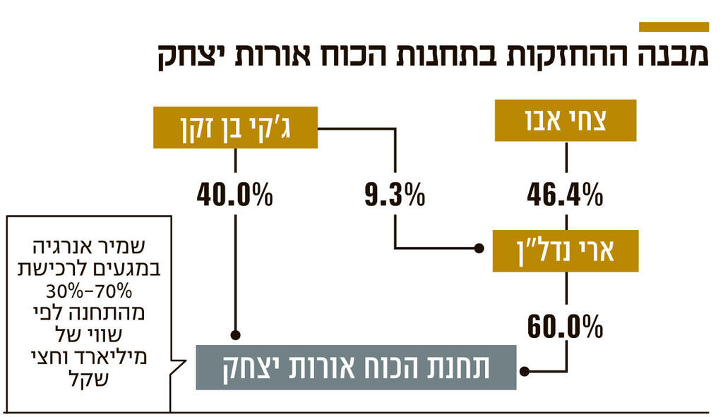אינפו מבנה ההחזקות בתחנות הכוח אורות יצחק