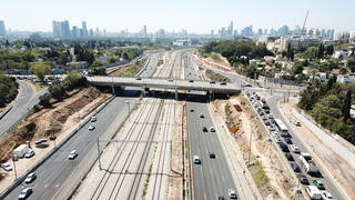 גשר קק"ל ממחלף קקל נתיבי איילון תל אביב