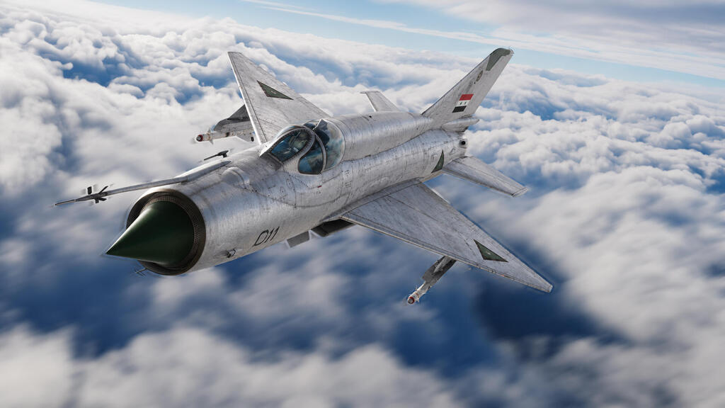 מיג 21? מה אני, ג'יני? (צילום: DCS (התמונה עובדה באמצעות AI)) הקברניט מיג 21 מבצע יהלום 9