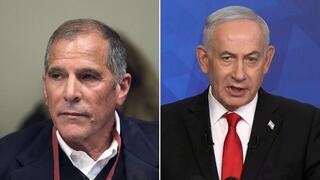 ראש הממשלה בנימין נתניהו ויו"ר ועד עובדי רשות שדות התעופה פנחס עידן