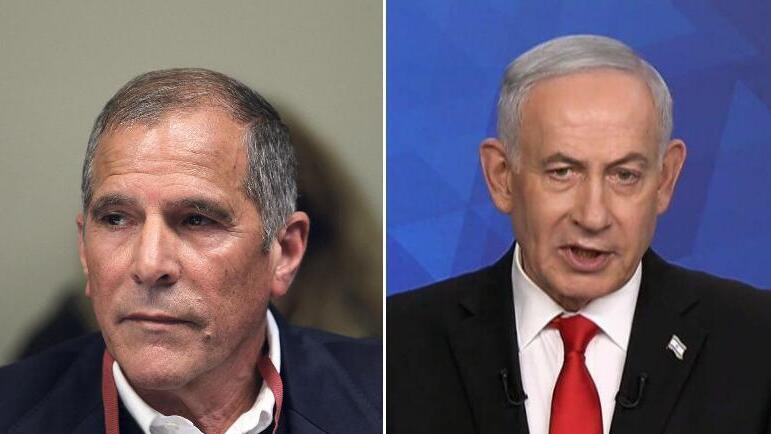 ראש הממשלה בנימין נתניהו ויו"ר ועד עובדי רשות שדות התעופה פנחס עידן