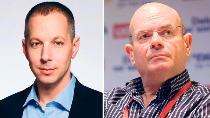 יאיר לפידות (מימין) ודייב לובצקי. תפיסות שונות לגבי גיוון השקעות מול סיכון (צילום: עמית שעל) יאיר לפידות ו דייב לובצקי