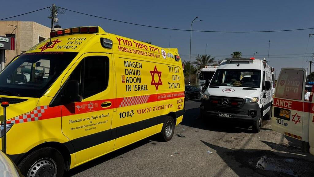 זירת הפיגוע (צילום: תיעוד מבצעי מד"א) זירת הפיגוע
