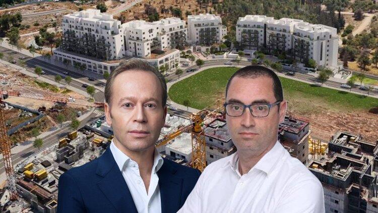 אריק גלעד, מנכ"ל הייזום והנכסים המניבים בקבוצת ברזאני (מימין), ואיתמר דויטשר, מנכ"ל אלקטרה, על רקע הדמיית הפרויקט (צילומים: שירלי בראמלי, טל גבעוני, עדי בואנו) אריק גלעד, מנכ"ל הייזום והנכסים המניבים בקבוצת ברזאני (מימין), ואיתמר דויטשר, מנכ"ל אלקטרה, על רקע הדמיית הפרויקט