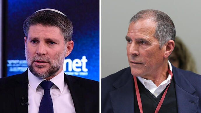 מימין פנחס עידן ו בצלאל סמוטריץ