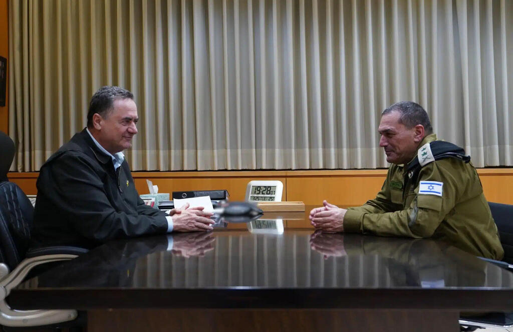 שר הביטחון ישראל כץ והרמטכ"ל אייל זמיר