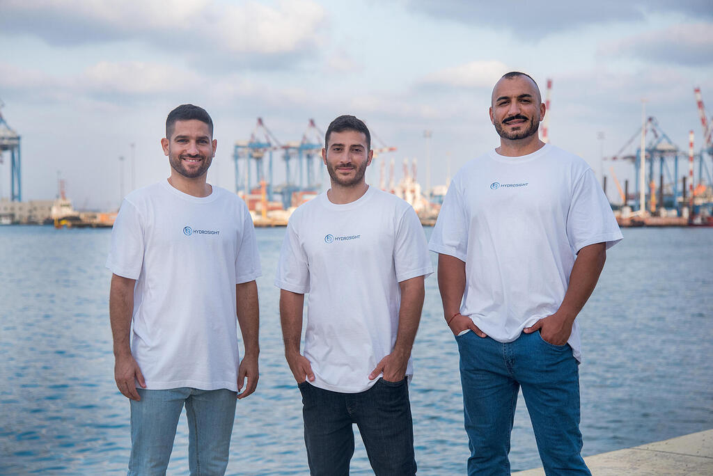 מייסדי הידרוסייט. משמאל לימין: תומר אדלר (מנכ"ל), חן מגרה (COO) והייתם עזי (CTO)
