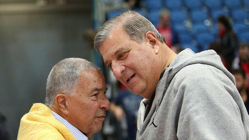 Udi Recanati (right) and Shimon Mizrahi. (Photo: Oz Mualem) אודי רקנאטי ושמעון מזרחי, ב-2017