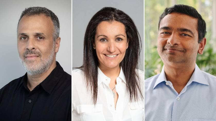 מימין לאק אנאת', ג'סיקה סלאם ואסף עזרא. כנס TECH1