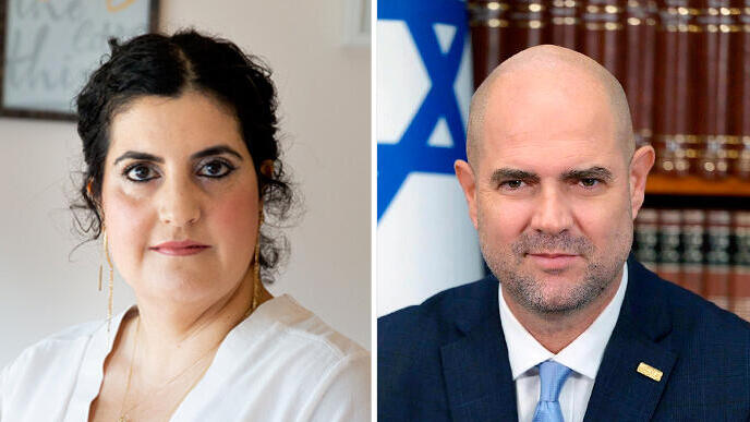 אמיר אוחנה ושגית אפיק (צילומים: אבי אוחיון לע"מ אלכס קולומויסקי) מימין אמיר אוחנה ו שגית אפיק