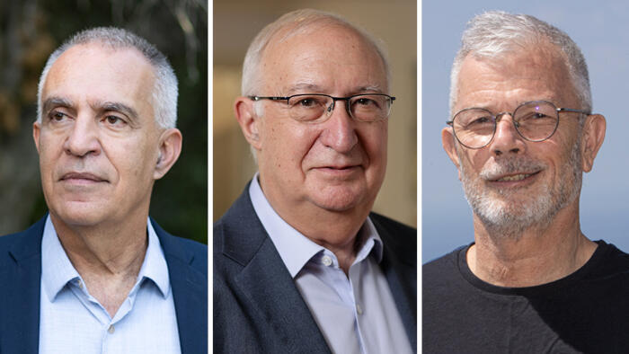 דדי פרלמוטר (מימין), פרופ' מנואל טרכטנברג ופרופ' עמי מויאל. האוניברסיטאות יצטרכו לעדכן את תוכניות הלימודים מדי שנה בהתאם להתפתחויות הטכנולוגיות (צילומים: גיל נחושתן אוראל כהן אלכס קולומויסקי) מימין דדי פרלמוטר פרופ' מנואל טרכטנברג ו פרופ' עמי מויאל