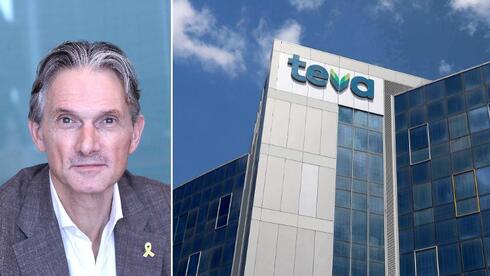 Teva CEO Richard Francis, Teva building in Israel Teva CEO Richard Francis, Teva building in Israel