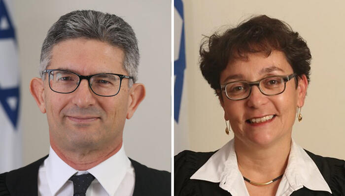 מימין: השופטת סיגל דוידוב־מוטולה והשופט אילן איטח. עמדות הפוכות בסוגיה
(צילומים: אתר בתי המשפט) מימין סיגל דוידוב מוטולה אילן איטח