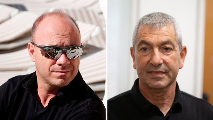 מבעלי שנרג'י האלוף במיל' רוני נומה (מימין) ואביחי סטולרו. תיווכו בעסקת הנשק (צילומים: אלכס קולומויסקי איליה מלניקוב ) מימין רוני נומה אביחי סטולרו