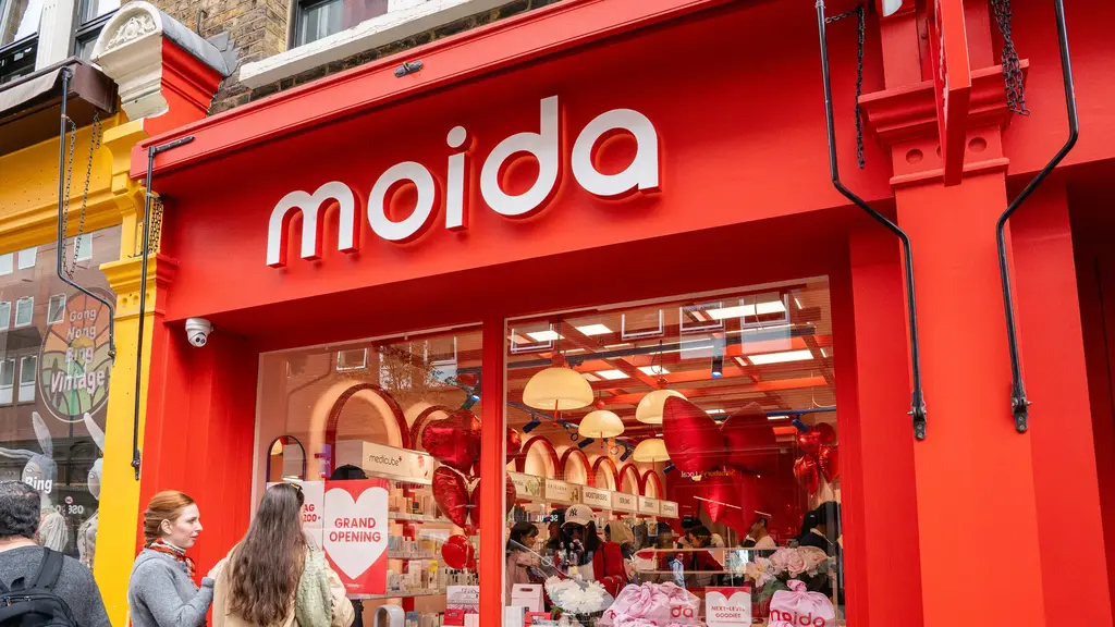 חנות של Moida K-Beauty בלונדון (צילום:Moida K-Beauty ) חנות של Moida K-Beauty בלונדון