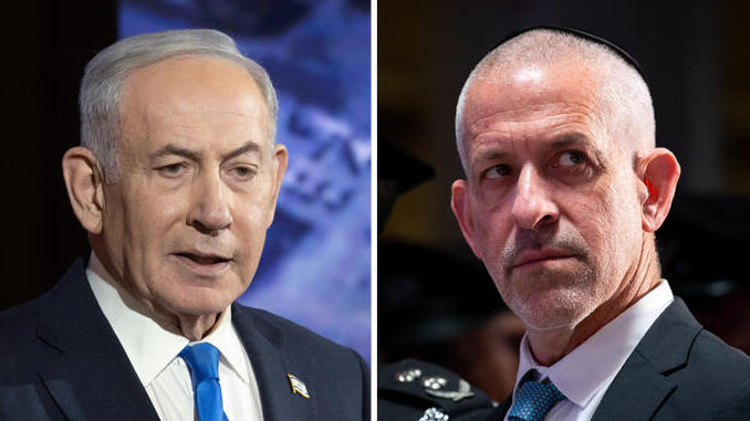 מימין רונן בר ו בנימין נתניהו
