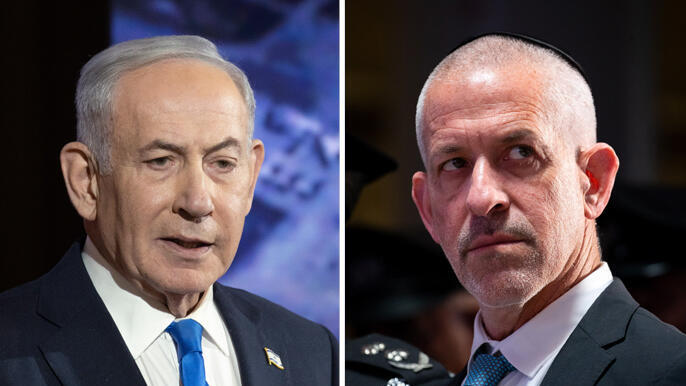 מימין רונן בר ובנימין נתניהו (צילומים: אלכס קולומויסקי) מימין רונן בר ו בנימין נתניהו