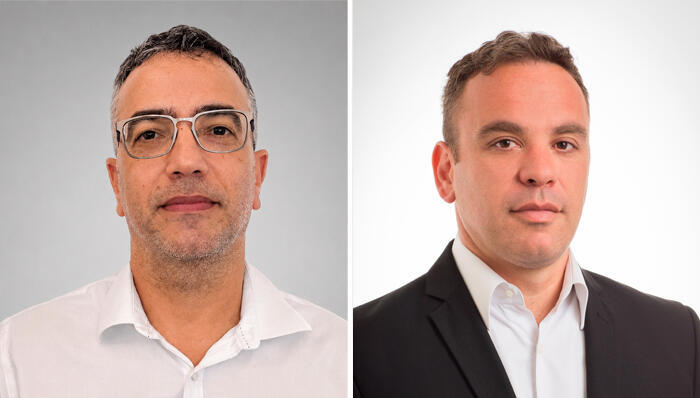 מימין ליאור וקס מנכ"ל אינפינטי תיקי ניהול ו אייל שינה סמנכ"ל השקעות של פסטרנק שוהם