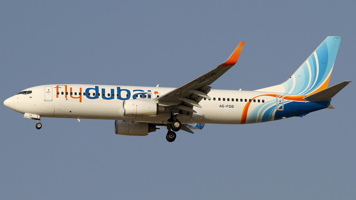 מטוס של פליי דובאי Fly Dubai