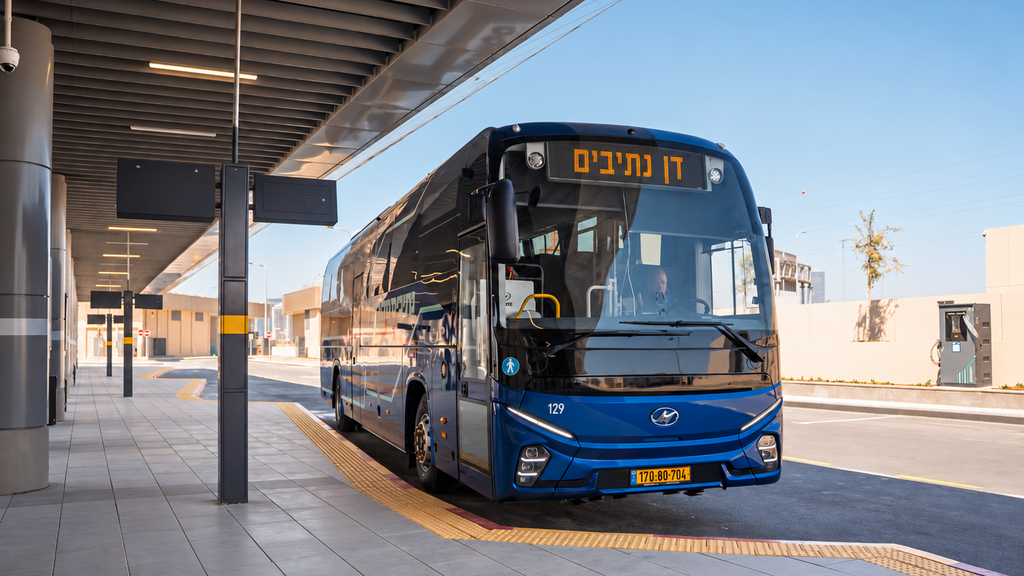 שאטל של הנתיב המהיר בראשון לציון (צילום: דוברות נתיבי איילון ודן נתיבים / skypro) שאטל של הנתיב המהיר בראשון לציון