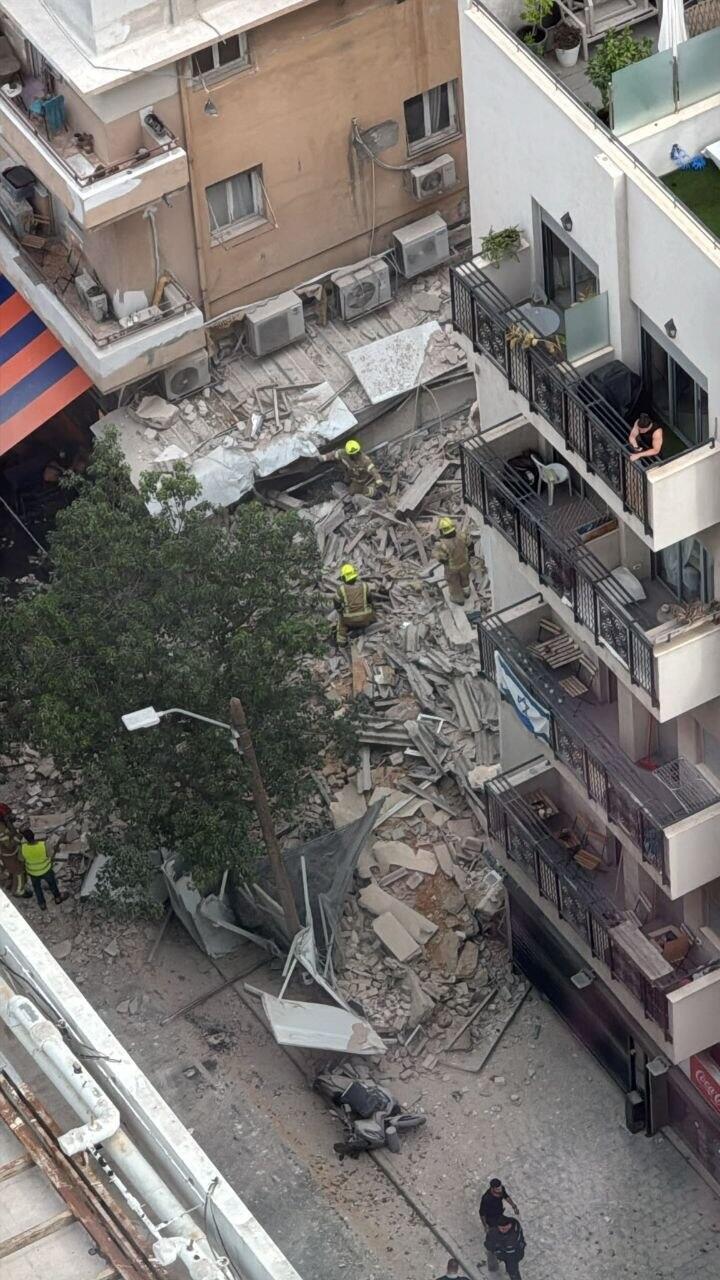 צילום: פרטי הבניין שקרס ב תל אביב 3