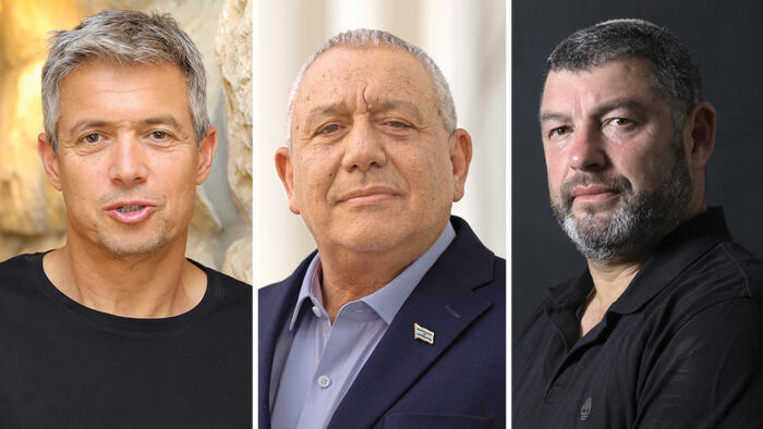 מימין: עופר וינטר, גדי איזנקוט ויועז הנדל. "כל מי שחוצה את הקווים מוגדר כשמאל" (צילומים: ריאן פרויס, יובל חן , גיל יוחנן) עופר וינטר , גדי איזנקוט ו יועז הנדל
