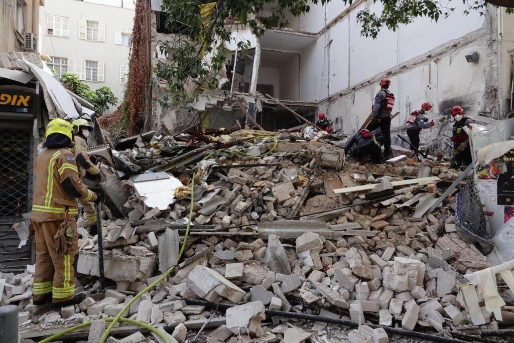 צילום: שאול גולן בניין ב רחוב נחלת בנימין ש קרס ב תל אביב