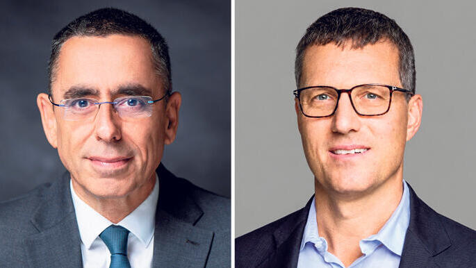 מימין: בן לנגוורת'י, מנהל קרן סנטרברידג', ואבי לוי, מנכ"ל בנק דיסקונט (צילומים: רמי זרנגר, צילום מסך מתוך לינקדאין) בן לנגוורת'י מנהל קרן סנטרברידג , ו אבי לוי מנכ"ל בנק דיסקונט