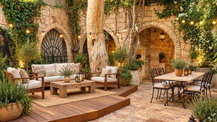 החצר הפנימית של הנכס ב רחוב אתיופיה ירושלים