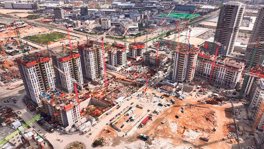 בנייה למגורים באשדוד. קרן אזורים ליווינג רכשה במרץ השנה 50 דירות בעיר (צילום: באדיבות עמרם אברהם) בנייה למגורים ב אשדוד