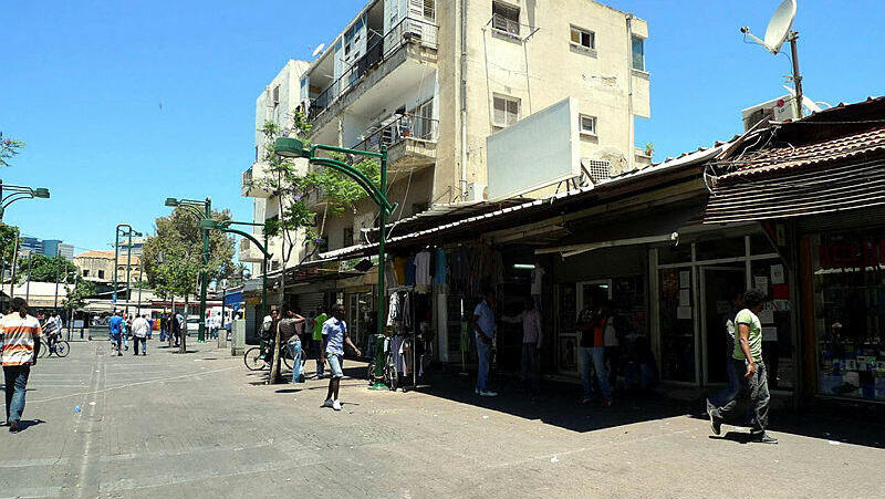 נווה שאנן פינת הר ציון. אחת השכונות המוזנחות בעיר (צילום: יריב כץ) מדרחוב רחוב נווה שאנן פינת הר ציון ב תל אביב