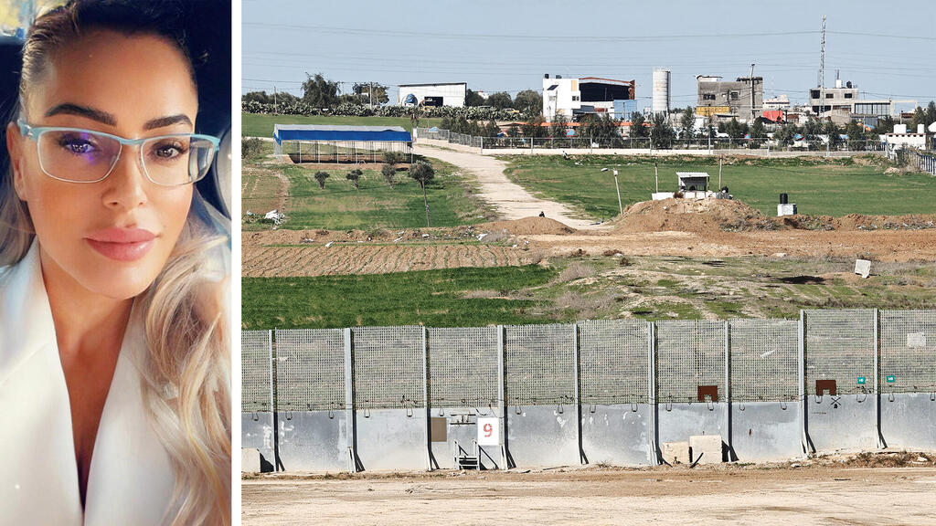 קרן כלפון מנכ"לית ובעלים של חברת לנטנה אדוונס לצד גדר מתריעה בגבול עזה. אמרה שמדובר ב"תביעה תמוהה" (צילום: גדי קבלו) קרן כלפון מנכ"לית ובעלים של חברת לנטנה אדוונס לצד גדר מתריעה בגבול עזה