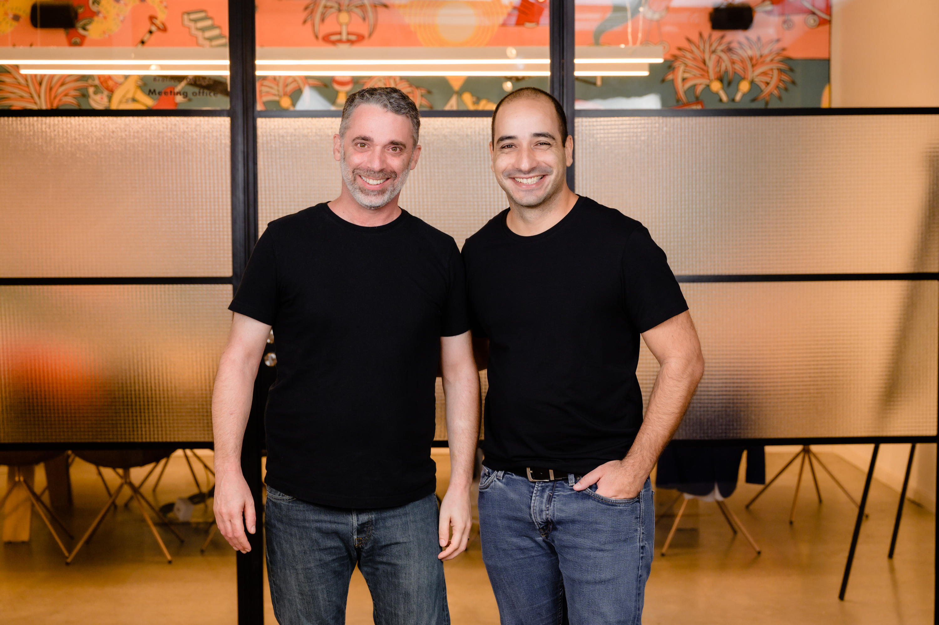 Oktopost co-founders Daniel Kushner (Left) and Liad Guez Photo: Yarin Taranos