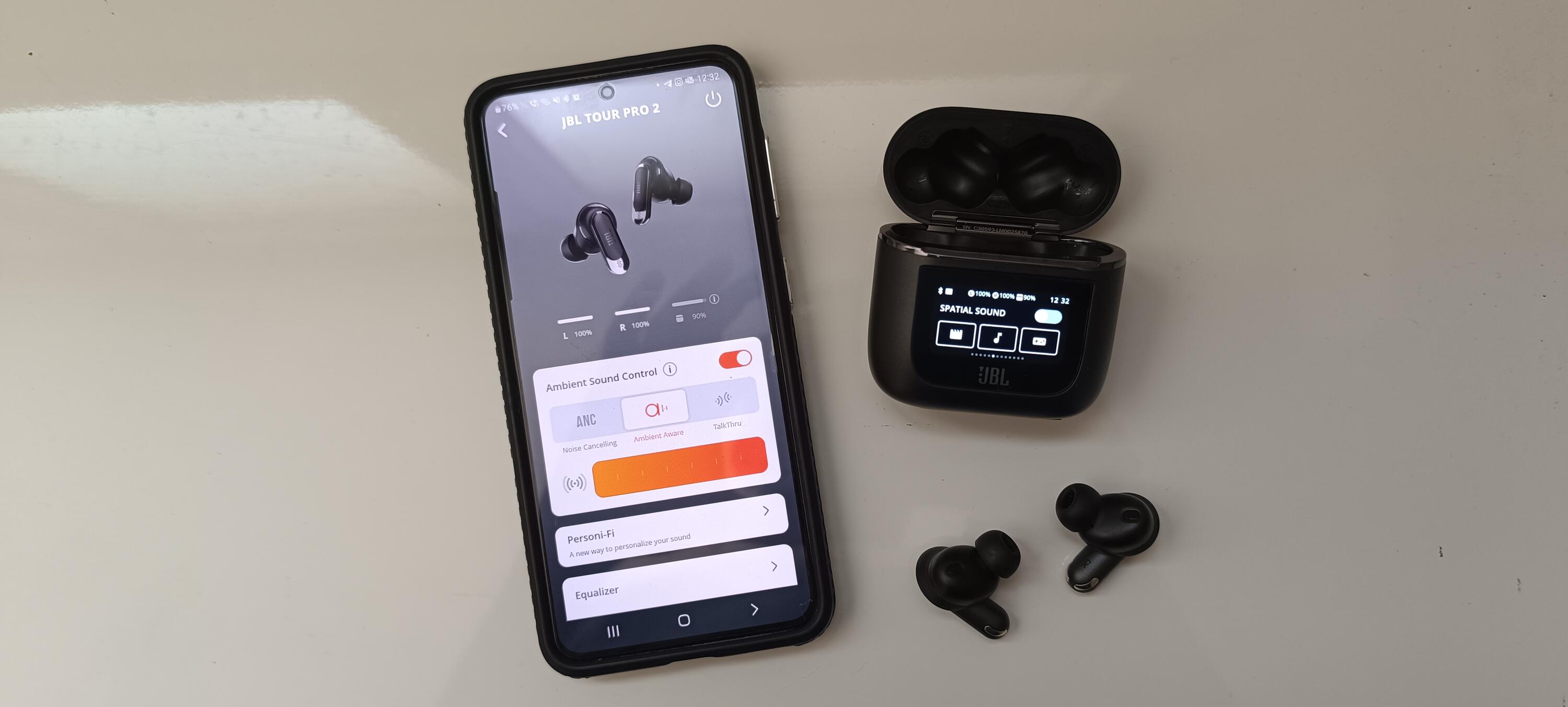 What if AirPods had a screen? That's what the JBL Tour Pro 2 headphone